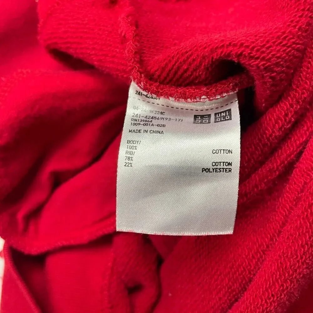 Uniqlo Hoodie Mens Extra Small Red Verdy Where Dreamers Become Doers Cotton